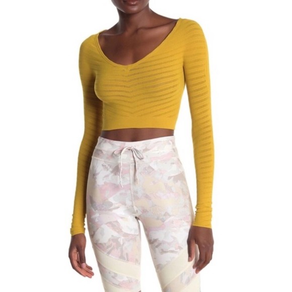 Free People Tops - Free People Movement Gone Adrift Crop Top in Palo Santo Size Large